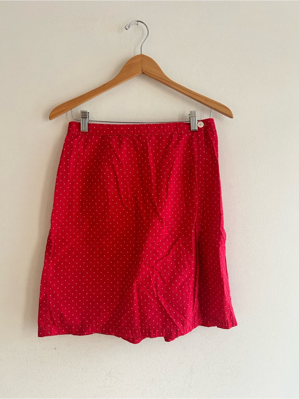 Vintage high waisted red star skort
